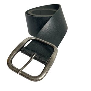 Tristan Black Leather Belt